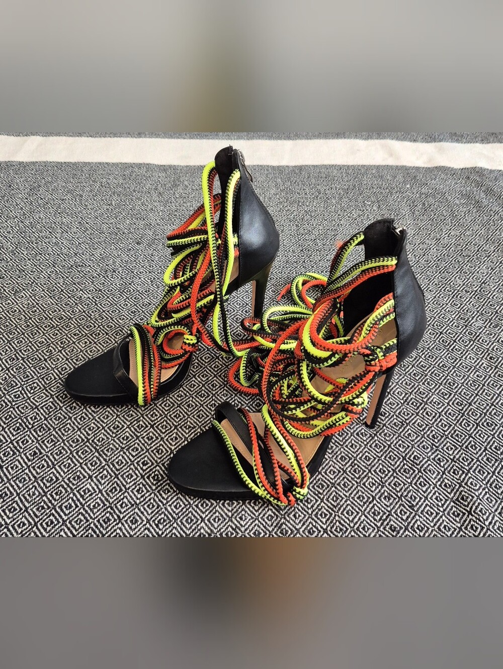 Azalea Wang Ladder Of Ropes Stilettos Size 9